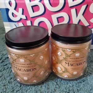 Bath and Body Works Peach Prosecco Macaron Candle